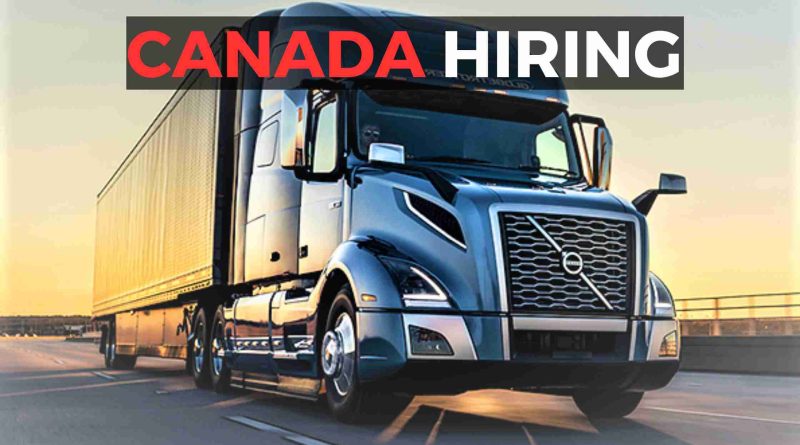 Canada Hiring Truck Drivers