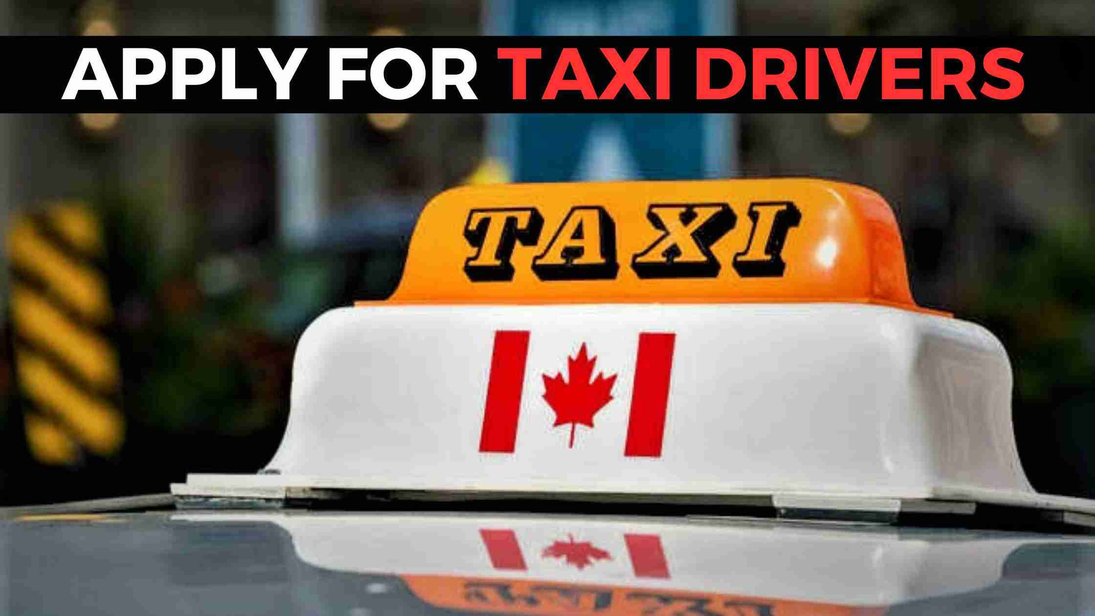 Taxi Driver Jobs in Canada