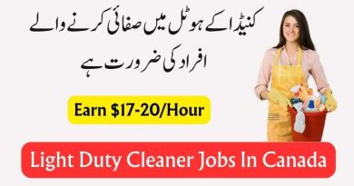 Light duty cleaner jobs in Canada